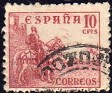 Spain 1940 Cid 10 CTS Pink Edifil 917. España 917 u. Uploaded by susofe